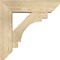 Ekena Millwork Merced Slat Rough Sawn Bracket w/ Offset Brace, Douglas Fir, 6"W x 20"D x 20"H BKT0604X20X20MRC06RDF - alternate 2